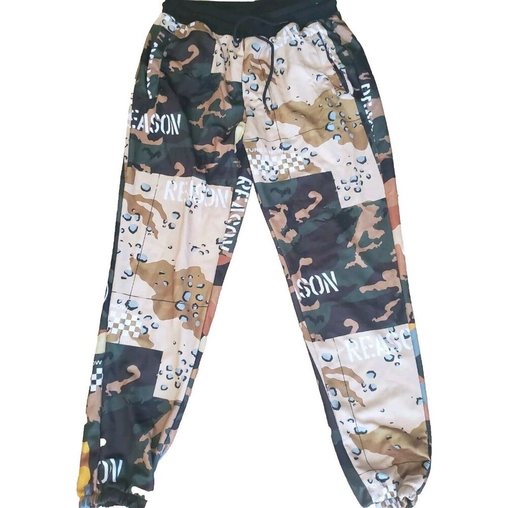 Reason Men's Mixed Camo Allover Print Jogger Size L